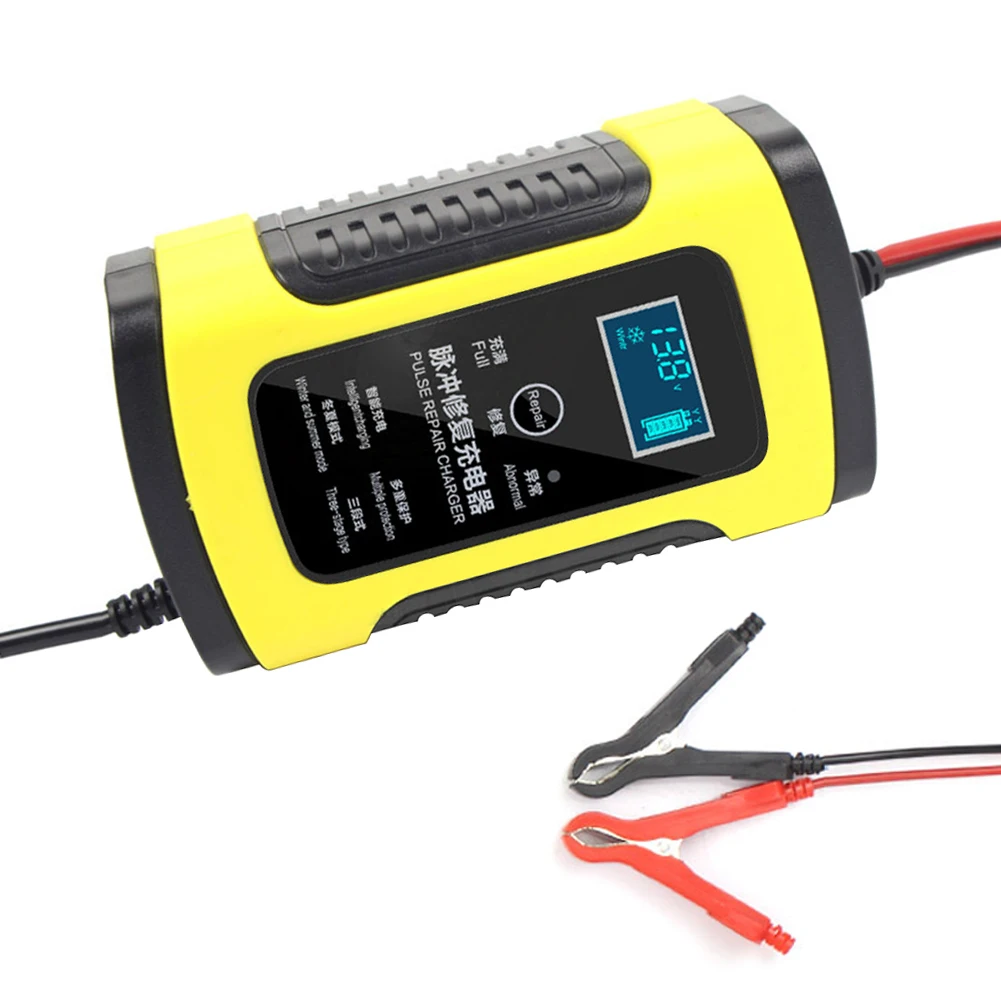 Automatic Smart Car Battery Charger 12V 4A With LCD Display With Auto Pulse Repair Function For AGM GEL Wet Lead Acid Charging
Automatic Smart Car Battery Charger 12V 4A With LCD Display With Auto Pulse Repair Function For AGM GEL Wet Lead Acid Charging