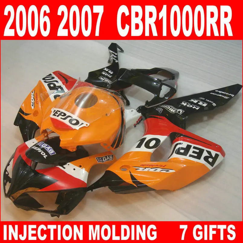 100% fit injection mould for HONDA CBR1000RR fairings cbr 1000 rr fairing orange white black red set 06 07 cbr 1000rr INF85
100% fit injection mould for HONDA CBR1000RR fairings cbr 1000 rr fairing orange white black red set 06 07 cbr 1000rr INF85