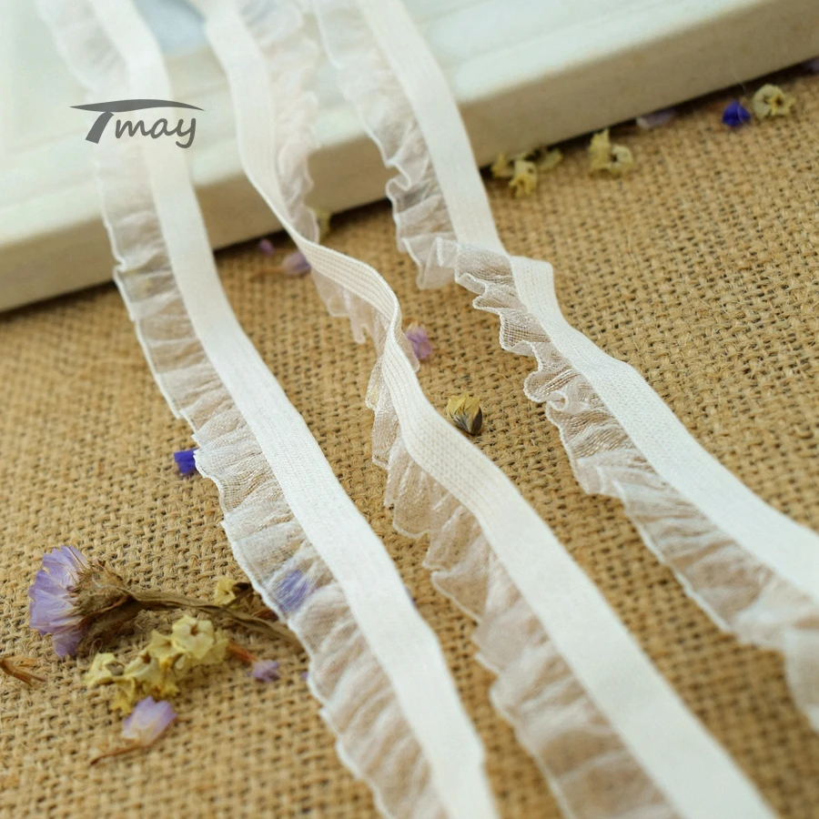 #1414 Light Tan Color Elastic Ruffled Lace Trim Edge Elastic Bands rubber bands for headbands Stretch Ribbon Underwear Pants Bra
#1414 Light Tan Color Elastic Ruffled Lace Trim Edge Elastic Bands rubber bands for headbands Stretch Ribbon Underwear Pants Bra