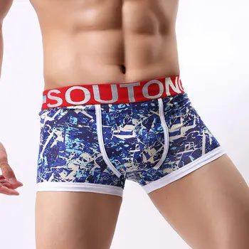 New Fashion Sexy Men Comfortable Cotton Underwear U Convex Young Man Boxer Shorts Panties Four Angles Underpants Print Pants
New Fashion Sexy Men Comfortable Cotton Underwear U Convex Young Man Boxer Shorts Panties Four Angles Underpants Print Pants