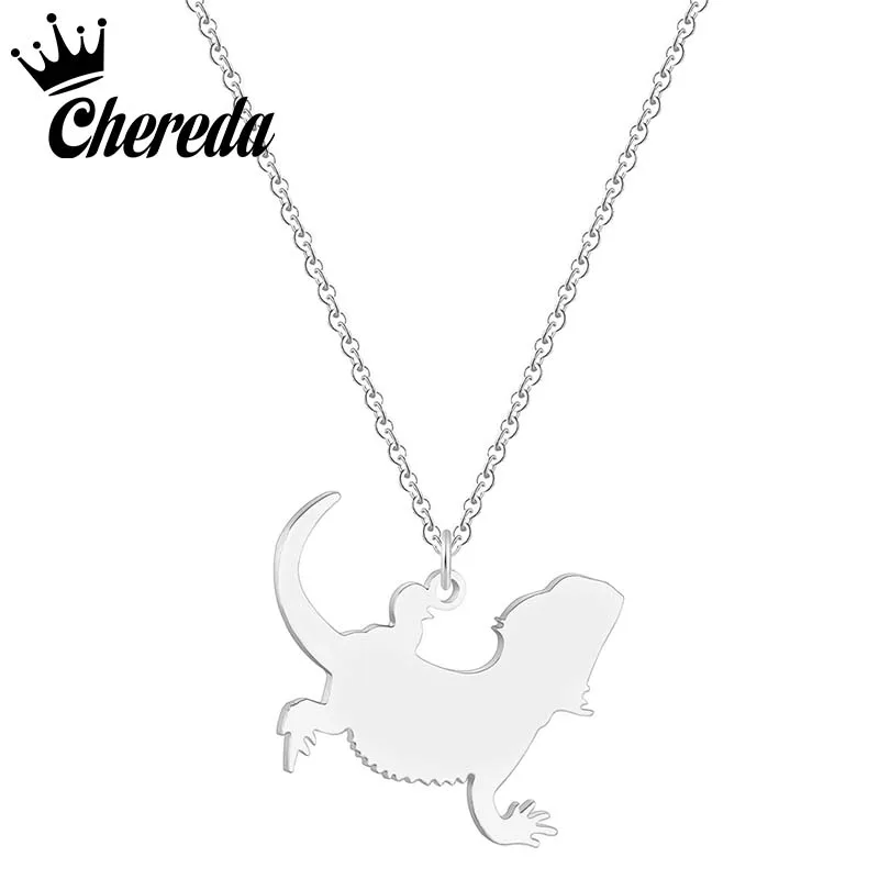 Chereda Cute Lizard Stainless Steel Necklace Romantic Simple Party Necklaces For Womn Chain Pendant Fine Jewelry Accessories
Chereda Cute Lizard Stainless Steel Necklace Romantic Simple Party Necklaces For Womn Chain Pendant Fine Jewelry Accessories