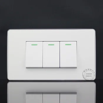 120MM Wall Face Plate Three Open Double Control Switch Panel socket Outlet Connector Faceplate
120MM Wall Face Plate Three Open Double Control Switch Panel socket Outlet Connector Faceplate