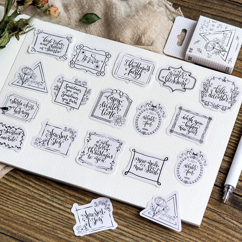 45Pcs Label Stationery Stickers Vintage Letterhead Stickers Bullet Journal Paper Sticker For Kids DIY Scrapbooking Diary Albums
45Pcs Label Stationery Stickers Vintage Letterhead Stickers Bullet Journal Paper Sticker For Kids DIY Scrapbooking Diary Albums