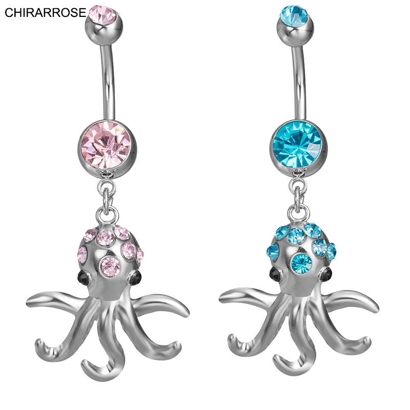 KUNIU Gold-plated Fashion Octopus Navel Body Belly Button Rings Bar Surgical Piercing Sexy Body Jewelry for Women Navel Piercing
KUNIU Gold-plated Fashion Octopus Navel Body Belly Button Rings Bar Surgical Piercing Sexy Body Jewelry for Women Navel Piercing