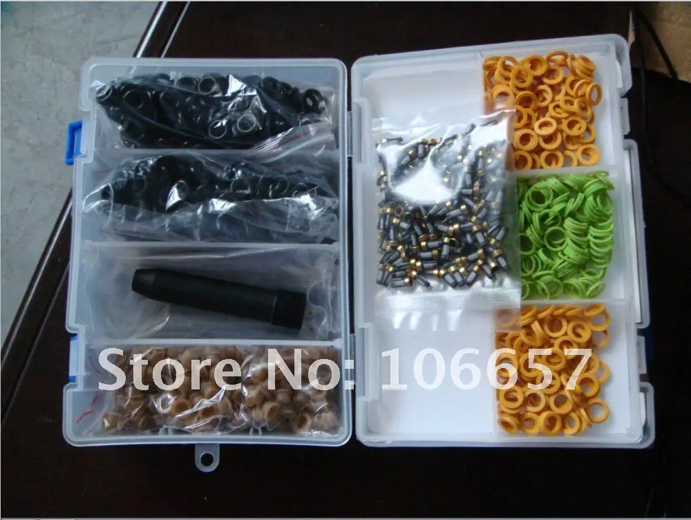 high quality 200 sets/box Universal fuel injector repair service kits fuel injector viton oring filter cap remove tool
high quality 200 sets/box Universal fuel injector repair service kits fuel injector viton oring filter cap remove tool