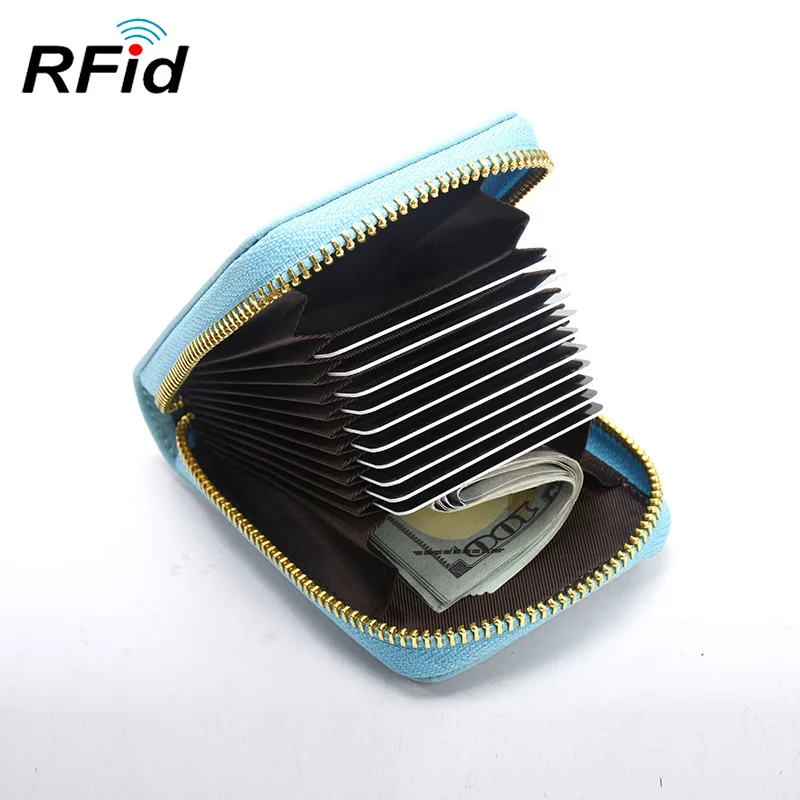 Business Card Holder Women Genuine Leather Prevent RFID 10 Bits Credit Card Wallet Red Blue Pink Black Purple Gold Female Wallet
Business Card Holder Women Genuine Leather Prevent RFID 10 Bits Credit Card Wallet Red Blue Pink Black Purple Gold Female Wallet