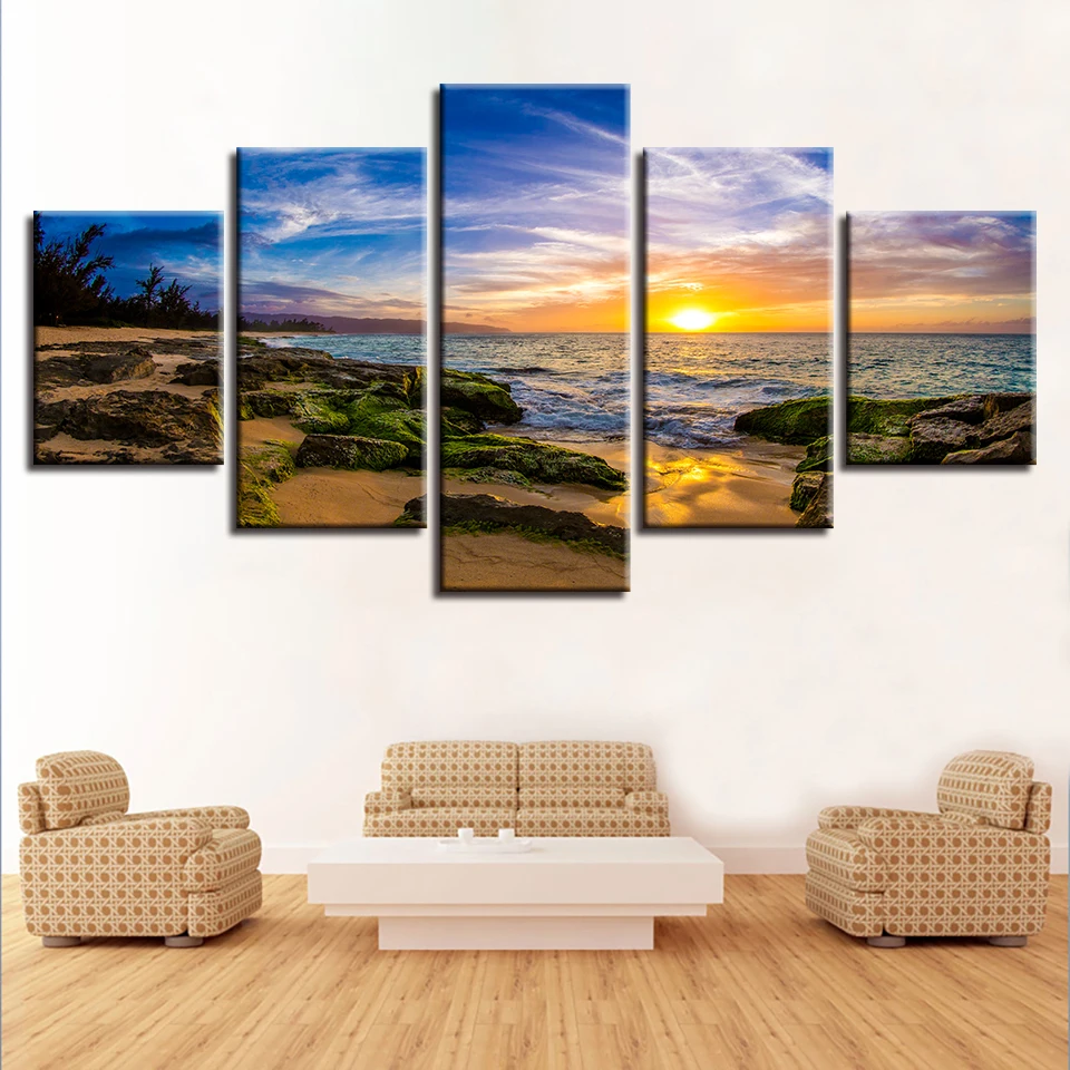Pictures On Canvas Modular 5 Pieces Rock And Sea Water Painting Sunset Seascape Posters Decor Modern Living Room Wall Art Prints
Pictures On Canvas Modular 5 Pieces Rock And Sea Water Painting Sunset Seascape Posters Decor Modern Living Room Wall Art Prints