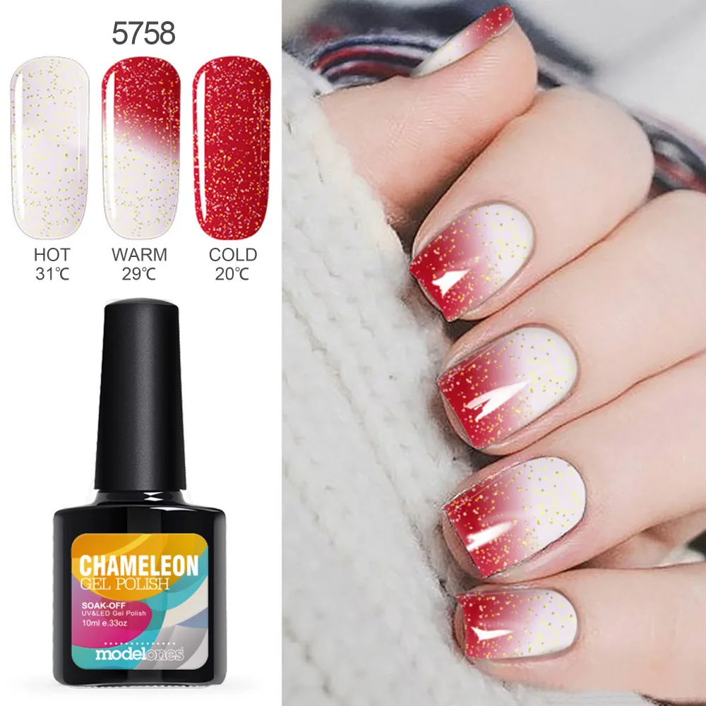 Modelones Temperature UV Nail Gel Polish Red Color Change UV Gel Polish 10ML Nail Art Chameleon Thermo Led Gel Nail Primer
Modelones Temperature UV Nail Gel Polish Red Color Change UV Gel Polish 10ML Nail Art Chameleon Thermo Led Gel Nail Primer