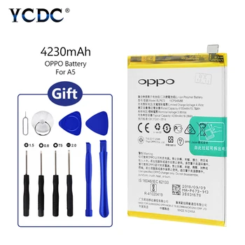 BLP673 4230mAh Li-ion Batteries 87.3x64.1x4.2mm Phone Bateria Replacement With Cellphone Opening Tools Set For OPPO A5
BLP673 4230mAh Li-ion Batteries 87.3x64.1x4.2mm Phone Bateria Replacement With Cellphone Opening Tools Set For OPPO A5