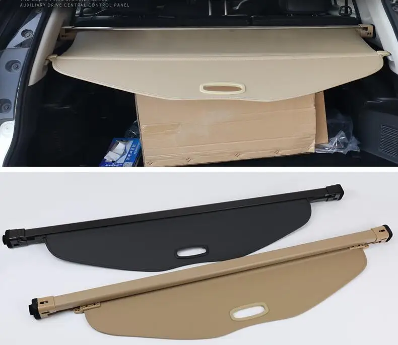 Фото JIOYNG Car Rear Trunk Security Shield Shade Cargo Cover For Nissan X-Trail XTrail Rogue 2014 2015 2016 2017 2018 (Black beige) | Автомобили