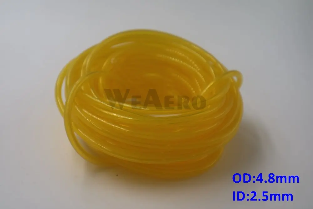 10 Meters Fuel Line 4.8*2.5 for Gas Engine D4.8 * D2.5mm -Yellow Color for RC Gasoline Airplane
10 Meters Fuel Line 4.8*2.5 for Gas Engine D4.8 * D2.5mm -Yellow Color for RC Gasoline Airplane