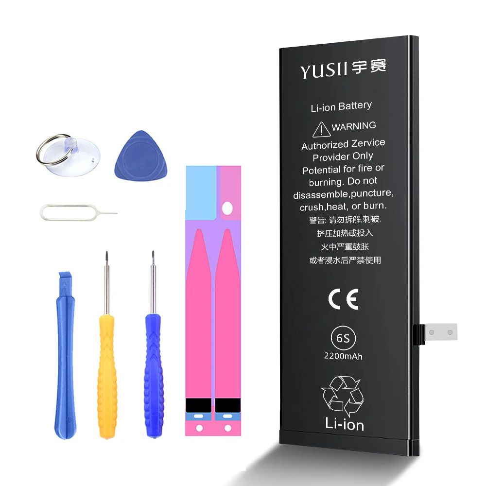 YUSII Battery For iPhone 6S 6 S 2200mAh High Capacity Mobile Phone Replacement Batteries For Battery iPhone 6S 6 S Bateria Tools
YUSII Battery For iPhone 6S 6 S 2200mAh High Capacity Mobile Phone Replacement Batteries For Battery iPhone 6S 6 S Bateria Tools