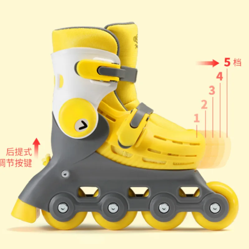 Children's skating shoes code adjustable size 3-5-7 years old beginner kids skates | Спорт и развлечения