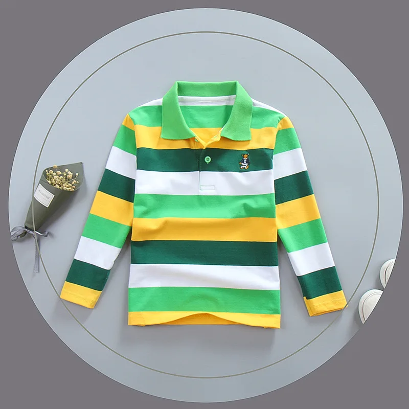Teenaged Boys Tee Shirts 2018 Cotton Boys Shirts Long Sleeve Striped Turn-down Collar Tops Boy T Shirts for Children 4-15Y
Teenaged Boys Tee Shirts 2018 Cotton Boys Shirts Long Sleeve Striped Turn-down Collar Tops Boy T Shirts for Children 4-15Y