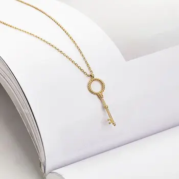 Silvology 925 Sterling Silver Key Necklace Gold New Elegant Texture Fashionable Occident Pendant Necklace For Women 2019 Jewelry
Silvology 925 Sterling Silver Key Necklace Gold New Elegant Texture Fashionable Occident Pendant Necklace For Women 2019 Jewelry