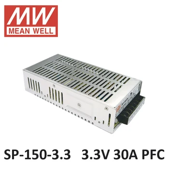 MEAN WELL SP-150-3.3 Switching Power Supply 3.3V 30A 99W PFC function 85-264VAC input Meanwell LED power supply driver DC 3.3V
MEAN WELL SP-150-3.3 Switching Power Supply 3.3V 30A 99W PFC function 85-264VAC input Meanwell LED power supply driver DC 3.3V