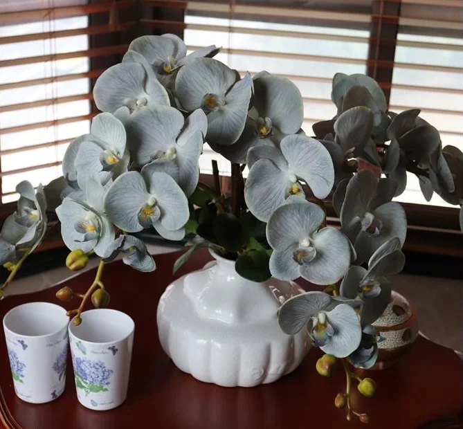 Handmade Home Decor Wedding Hotel Restaurant Artificial Flowers Sets, Hand feeling Elegant Gray Butterfly Orchid
Handmade Home Decor Wedding Hotel Restaurant Artificial Flowers Sets, Hand feeling Elegant Gray Butterfly Orchid