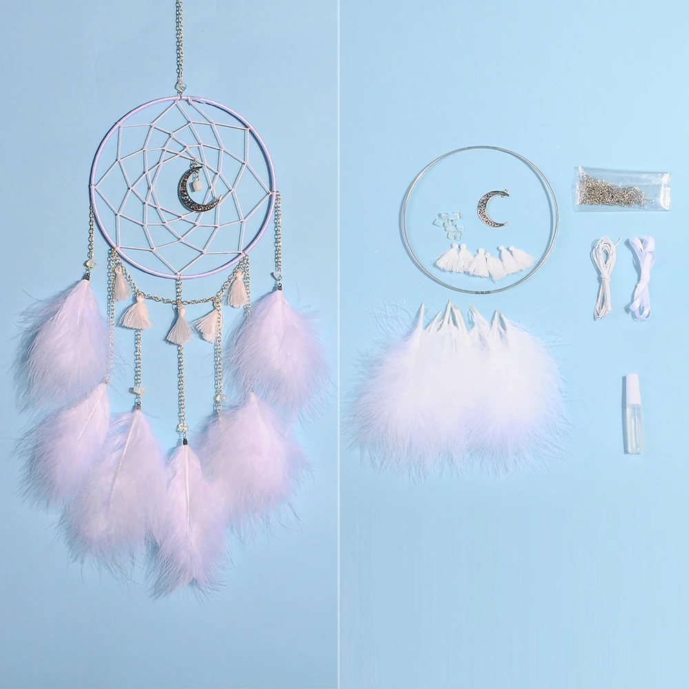 DIY Dreamcatcher Crescent Moon Series Indian wind bell Home Decor Handmade Dreamcatcher Feathers Beads Gift Instagram
DIY Dreamcatcher Crescent Moon Series Indian wind bell Home Decor Handmade Dreamcatcher Feathers Beads Gift Instagram