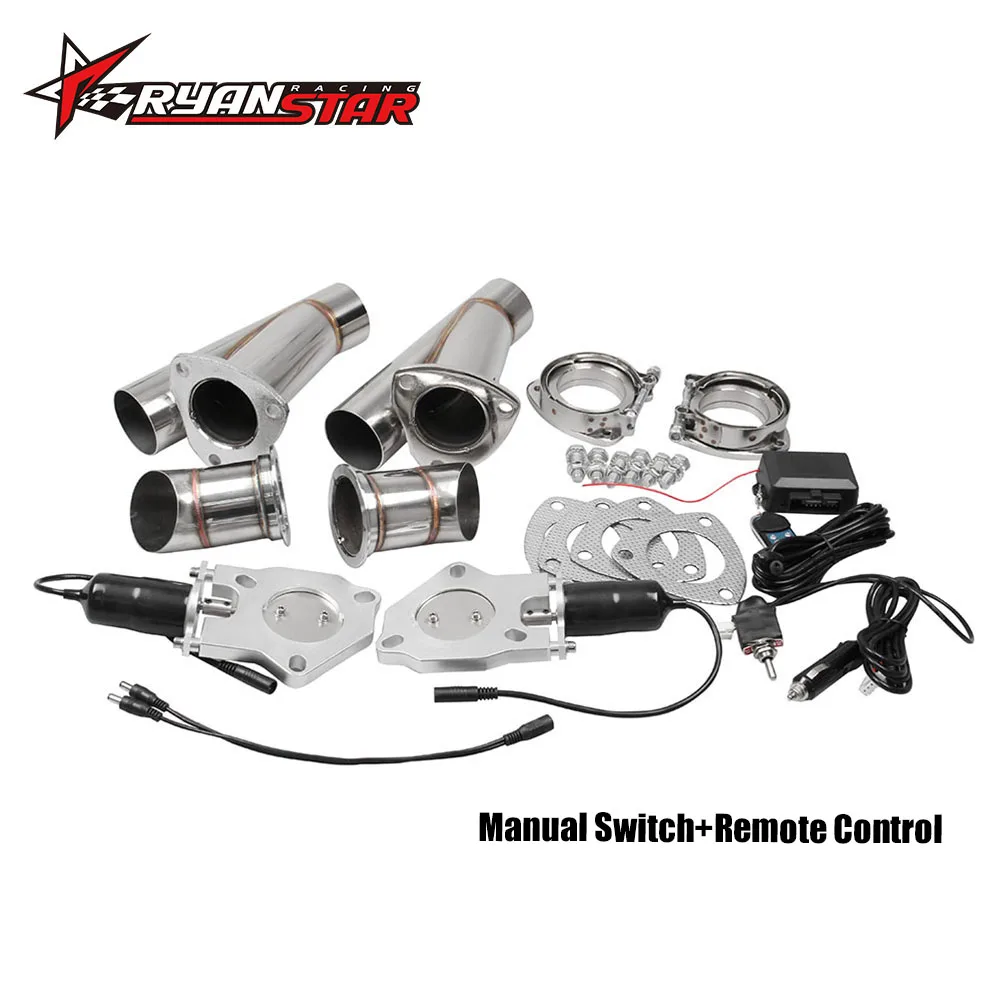 Ryanstar - 2.25" 2.5" 3" 2xCut Out Remote Control/Manual Switch Stainless Steel Y Headers Pair Electric Exhaust Cutout Pipe Kit
Ryanstar - 2.25" 2.5" 3" 2xCut Out Remote Control/Manual Switch Stainless Steel Y Headers Pair Electric Exhaust Cutout Pipe Kit