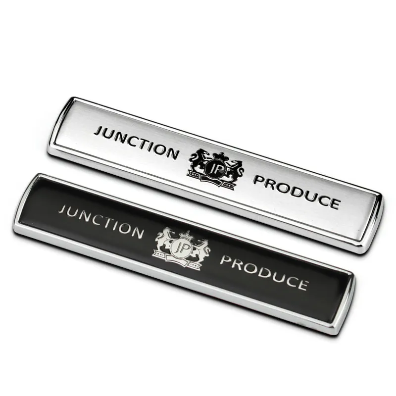 7.6x1.5cm JP Junction Produce Badge Bar ABS + Aluminium Chrome Refitting Car Styling Fender Decor Sticker Universal Silver Black
7.6x1.5cm JP Junction Produce Badge Bar ABS + Aluminium Chrome Refitting Car Styling Fender Decor Sticker Universal Silver Black