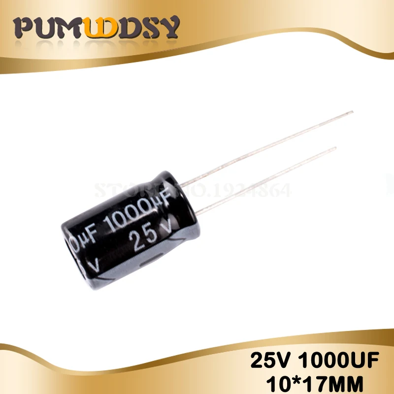 10PCS Higt quality 25V1000UF 10*17mm 1000UF 25V 17*10 Electrolytic capacitor
10PCS Higt quality 25V1000UF 10*17mm 1000UF 25V 17*10 Electrolytic capacitor