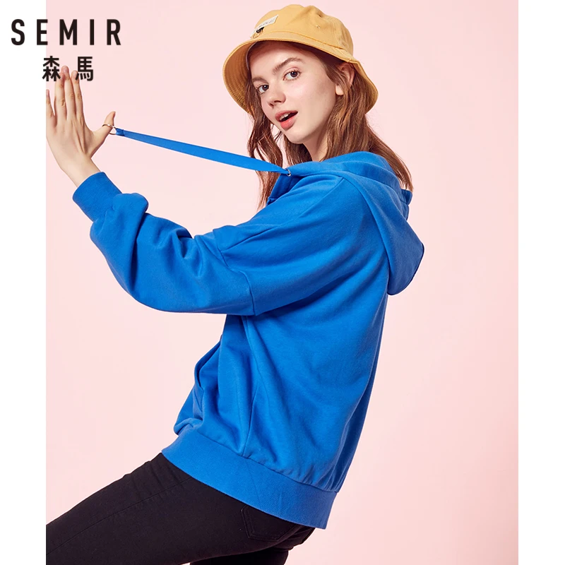 SEMIR Women Hooded Jacket with Full-Zip Sports Zip Jacket with Lined Drawstring Hood Zip Hoodie with Slant Pocket for Autumn
SEMIR Women Hooded Jacket with Full-Zip Sports Zip Jacket with Lined Drawstring Hood Zip Hoodie with Slant Pocket for Autumn