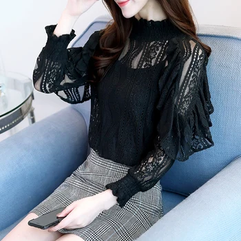 2018 new spring summer women lace blouse super fairy all-match long sleeved lace shirts winter clothes tops
2018 new spring summer women lace blouse super fairy all-match long sleeved lace shirts winter clothes tops