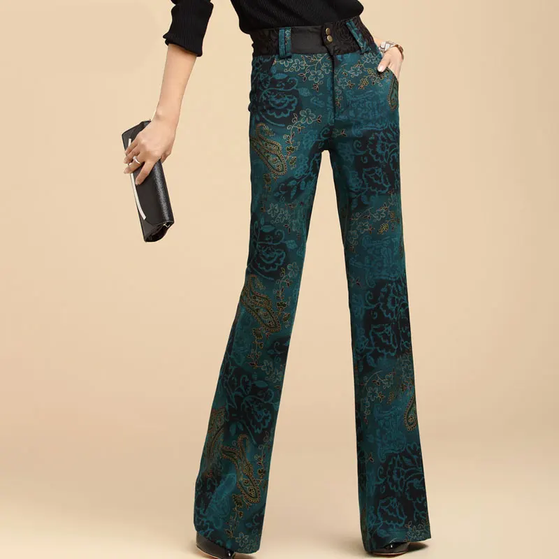High Quality Plus Size 3XL Print Slim Flared Trousers Waist Trousers Ms. Office Work Pants Wide Legs Fashion Wide Leg Pants
High Quality Plus Size 3XL Print Slim Flared Trousers Waist Trousers Ms. Office Work Pants Wide Legs Fashion Wide Leg Pants