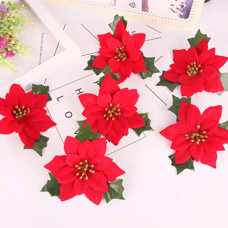 5pcs/lot 15cm Christmas Flower Christmas Tree Wreath Twig Decorative Red Flower Greenery Artificial Flower For Happy New Year
5pcs/lot 15cm Christmas Flower Christmas Tree Wreath Twig Decorative Red Flower Greenery Artificial Flower For Happy New Year