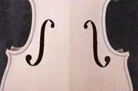 1pcs 4/4 violin unfinished Flame maple Russian spruce top White Violin Body#2035
