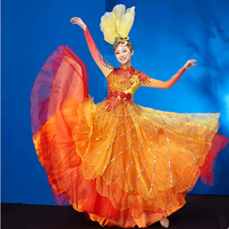 orange flower dance dress women professional dance dress festival performance clothing new year dance
orange flower dance dress women professional dance dress festival performance clothing new year dance