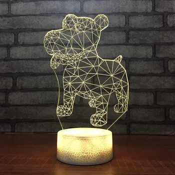 Creative Bedroom Lighting 3D NightLight Amazing LED Effect Stars Dog USB Desk Lamp 7 Color Change Cartoon Animal Decoration Gift 
Creative Bedroom Lighting 3D NightLight Amazing LED Effect Stars Dog USB Desk Lamp 7 Color Change Cartoon Animal Decoration Gift