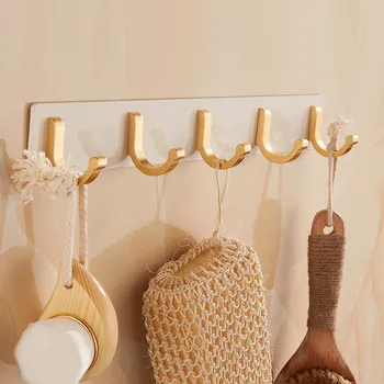 White Gold Row Hook Door Bathroom Hook Mounted Wall Long Hook Space Aluminum Coat Hook Bathroom Accessories Robe Hooks
White Gold Row Hook Door Bathroom Hook Mounted Wall Long Hook Space Aluminum Coat Hook Bathroom Accessories Robe Hooks