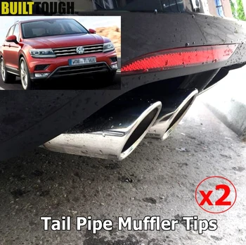 2pc Exhaust Muffler Tips For VW Tiguan 2 2016 2017 2018 Rear Tail Pipe Tip Tailpipe End Trim Stainless Steel Cover Decor
2pc Exhaust Muffler Tips For VW Tiguan 2 2016 2017 2018 Rear Tail Pipe Tip Tailpipe End Trim Stainless Steel Cover Decor