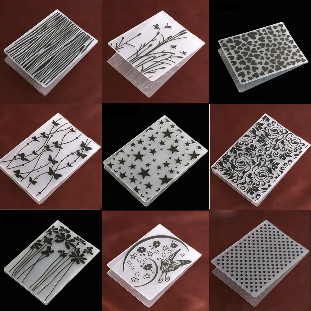 Many Patterns Plastic Embossing Folder Template DIY Scrapbook card making Paper Craft 14.5X10.5cm
Many Patterns Plastic Embossing Folder Template DIY Scrapbook card making Paper Craft 14.5X10.5cm