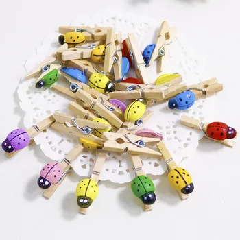 200pcs Small Ladybug Wooden Clip Colorful Mini Photo Card Wood Pegs Paper Bag Clips DIY Wedding Party Decoration 25mm
200pcs Small Ladybug Wooden Clip Colorful Mini Photo Card Wood Pegs Paper Bag Clips DIY Wedding Party Decoration 25mm