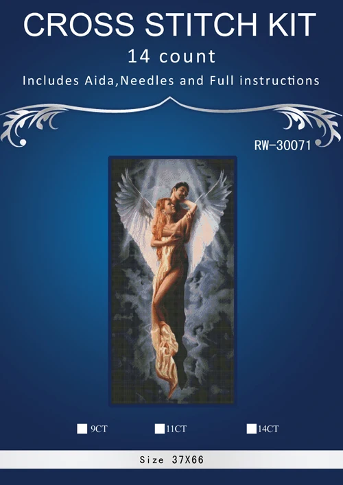37*73CM Needlework Crafts Full Embroidery DIY Higher Quality Counted Cross Stitch Kit 14 ct Oil painting Love Angel
37*73CM Needlework Crafts Full Embroidery DIY Higher Quality Counted Cross Stitch Kit 14 ct Oil painting Love Angel