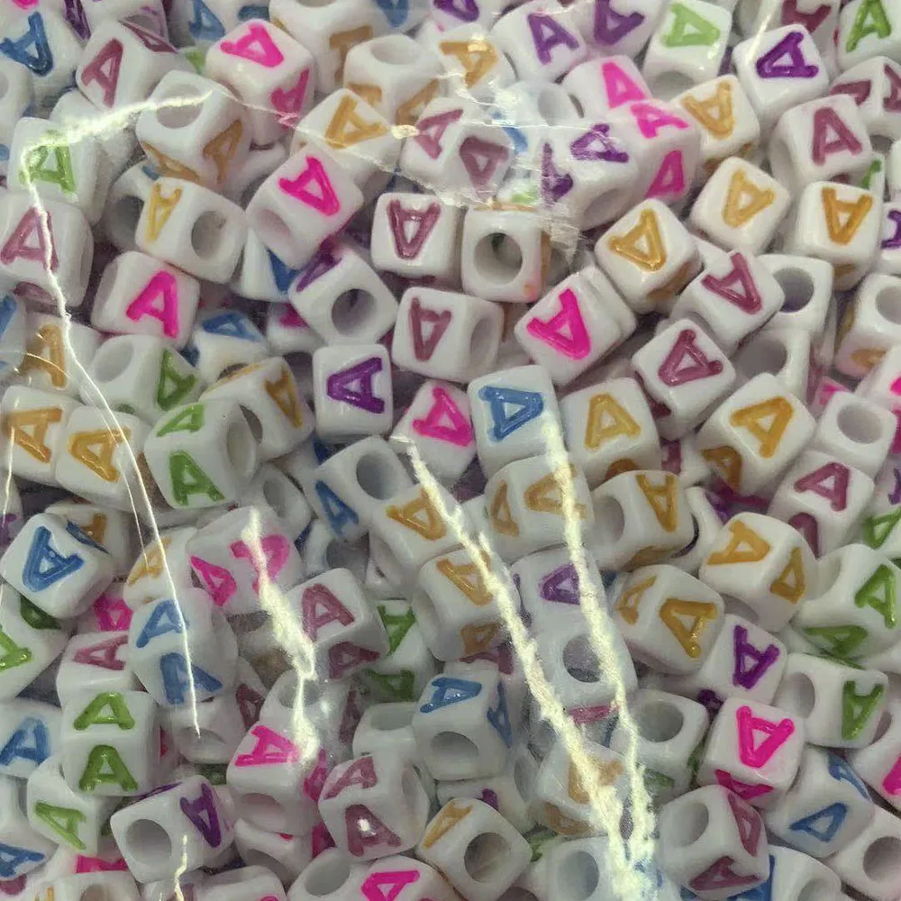 CHONGAI 50Pcs Acrylic Single Alphabet /Letter Cube Beads Mix Color For Jewelry Making DIY Loose Beads 7x7mm
CHONGAI 50Pcs Acrylic Single Alphabet /Letter Cube Beads Mix Color For Jewelry Making DIY Loose Beads 7x7mm