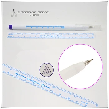 Surgical Skin Marker With Sterile Ruler for Eyebrow Tattoo Skin Marker Cosmetic Positioning Acupuncture Point Pen Set
Surgical Skin Marker With Sterile Ruler for Eyebrow Tattoo Skin Marker Cosmetic Positioning Acupuncture Point Pen Set