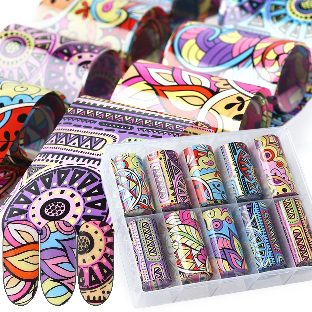 Nail Foil Transfer Paper Flakes Sticker Set Flower Geometry Unique Designs 3D Nail Art Decorations Foils Decal SAXKH40-55
Nail Foil Transfer Paper Flakes Sticker Set Flower Geometry Unique Designs 3D Nail Art Decorations Foils Decal SAXKH40-55