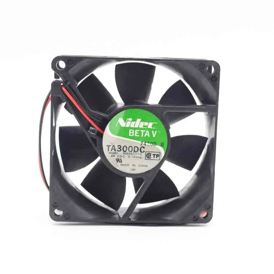 1 шт. TA300DC M33407-16 8025 80 мм 24 В 0.18A двойной шариковый подшипник охлаждающий вентилятор |