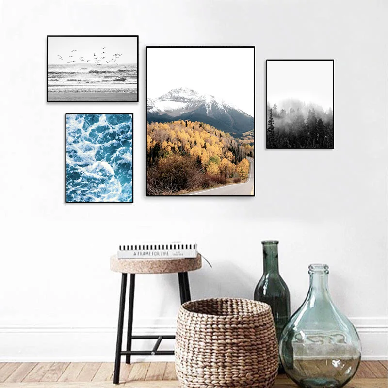 Scandinavian Tropical Decoration Sea Water Autumn Mountain Canvas Poster Landscape Nordic Wall Art Print Nature Painting Decor
Scandinavian Tropical Decoration Sea Water Autumn Mountain Canvas Poster Landscape Nordic Wall Art Print Nature Painting Decor