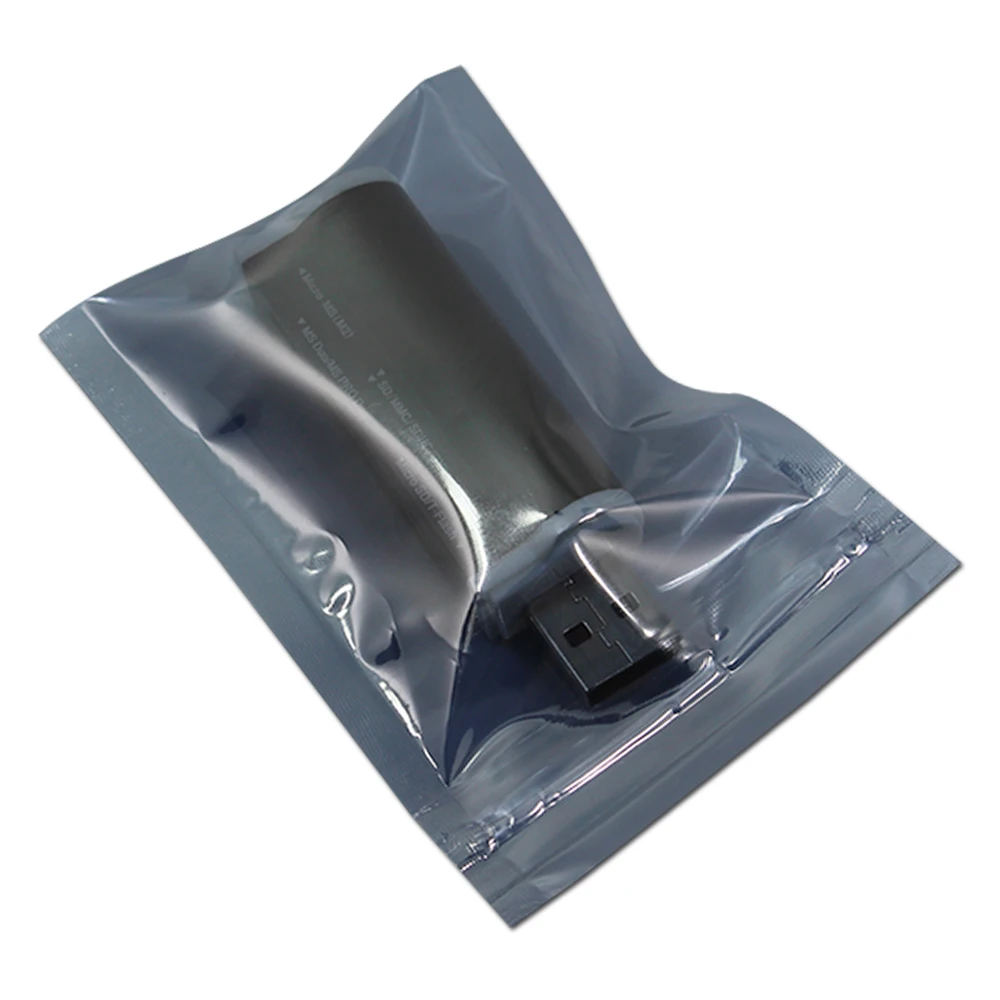 Image 10*15cm Anti Static Shielding Bags ESD Antistatic Package Bag Zip Lock Ziplock Anti Static Pack Bag for Electronics Accessories