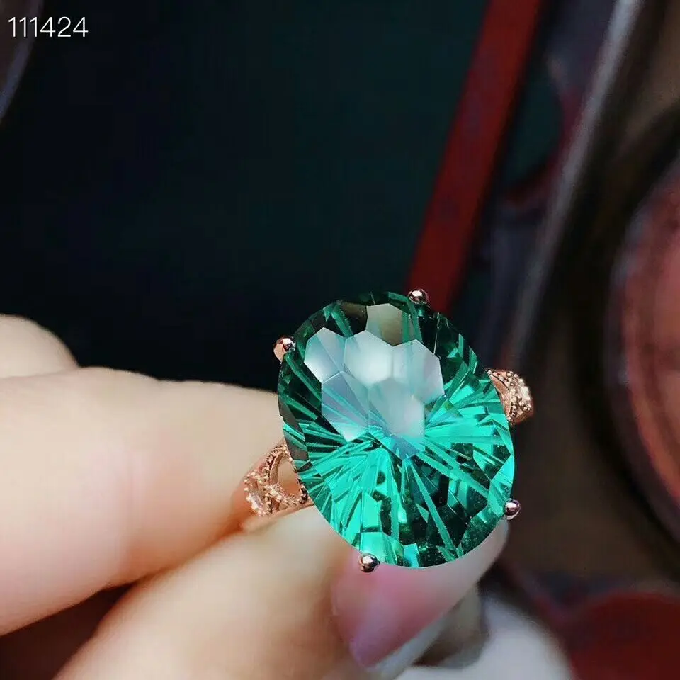MeiBaPJ Real Natural Green Crystal Gemstone Ring for Women Real 925 Sterling Silver Fine Wedding Jewelry
MeiBaPJ Real Natural Green Crystal Gemstone Ring for Women Real 925 Sterling Silver Fine Wedding Jewelry