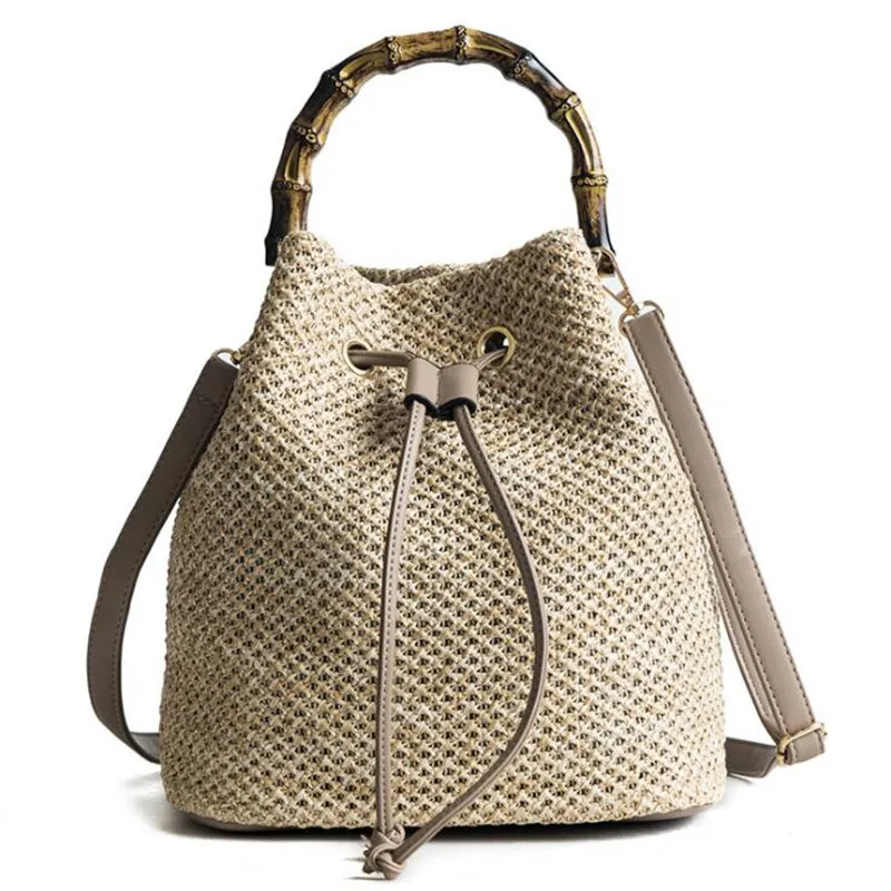 Meloke 2019 new women handmade straw shoulder bags bamboo handel bucket bags summer holiday bags drop shipping MN1054
Meloke 2019 new women handmade straw shoulder bags bamboo handel bucket bags summer holiday bags drop shipping MN1054