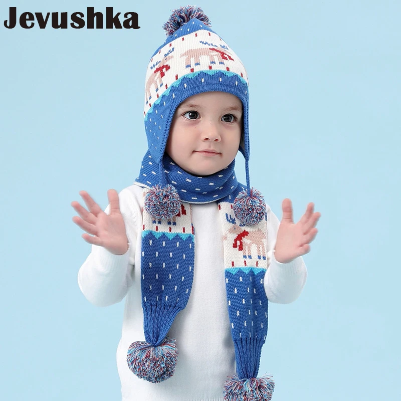 100% Cotton Winter Boys Hat and Scarf Pompom Beanie Girls Hats Knitted Bomber Baby Hat Children Christmas Hat HT062
100% Cotton Winter Boys Hat and Scarf Pompom Beanie Girls Hats Knitted Bomber Baby Hat Children Christmas Hat HT062