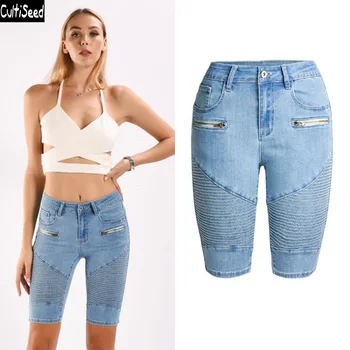 Cultiseed Women Knee Length Denim Jeans Pant Trousers Female European Moto Biker Half Length Jeans Pant Ladies Summer Jeans Pant
Cultiseed Women Knee Length Denim Jeans Pant Trousers Female European Moto Biker Half Length Jeans Pant Ladies Summer Jeans Pant