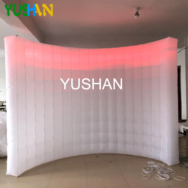 10ft LED strip on TOP White Inflatable Photo booth wall with 16 color changing LED wall photo booth backdrop for Christmas party
10ft LED strip on TOP White Inflatable Photo booth wall with 16 color changing LED wall photo booth backdrop for Christmas party