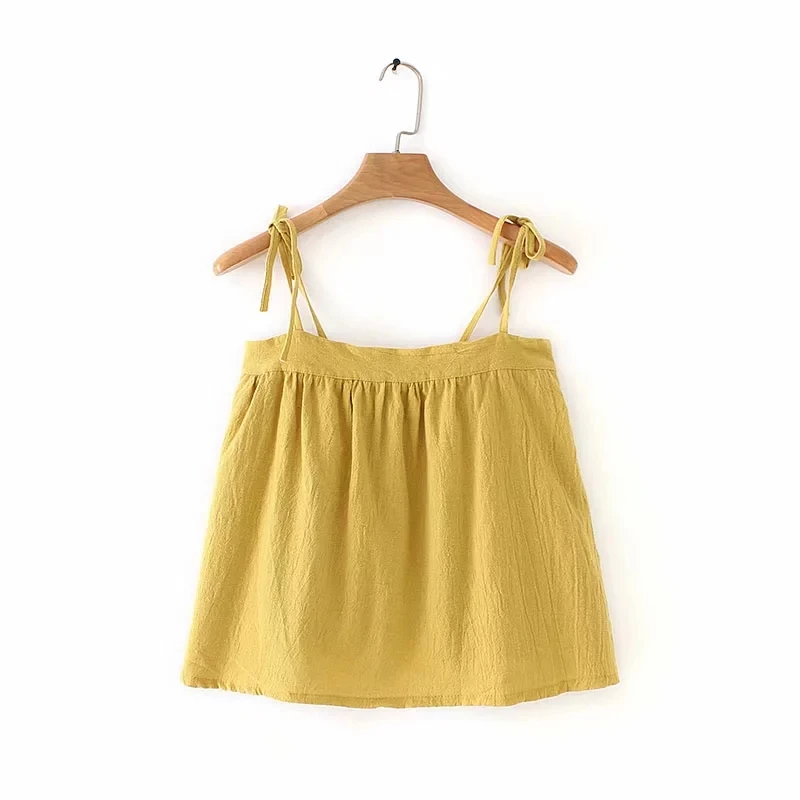 Knot Sling Blouses Womens Short Tops Solid Female Halter Smock Shirt 2019 Summer Blusas Mujer S5629
Knot Sling Blouses Womens Short Tops Solid Female Halter Smock Shirt 2019 Summer Blusas Mujer S5629