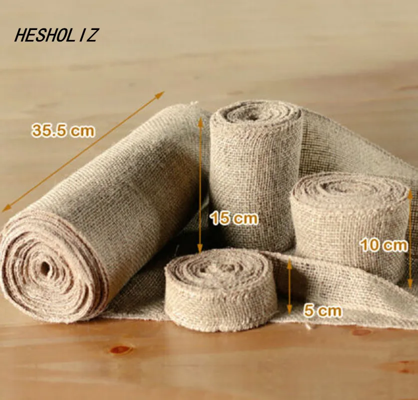 10M Hessian Jute Burlap Roll Vintage Wedding Decoration Table Runner Wedding Party Decoration/Favors 
10M Hessian Jute Burlap Roll Vintage Wedding Decoration Table Runner Wedding Party Decoration/Favors